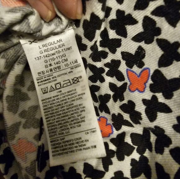 Gap Kids Butterfly Tunic Blouse Large - Picture 6 of 6